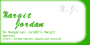 margit jordan business card